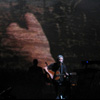 On stage with Roger Waters